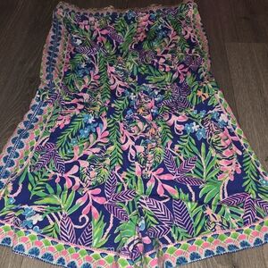 Lilly Pulitzer Rikki Romper Borallis Blue Strapless Large